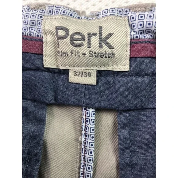 Perk Straight Slim Fit Stretch Chino Pants Men’s 32 X 34 Beige Tab Khaki - Picture 8 of 15